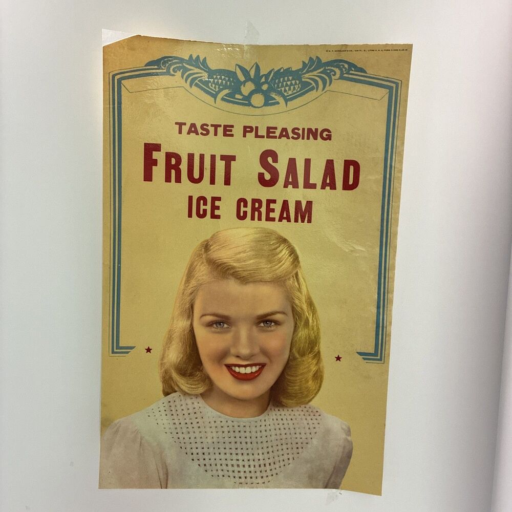 VNT Advertising Poster Fruit Salad Ice Cream